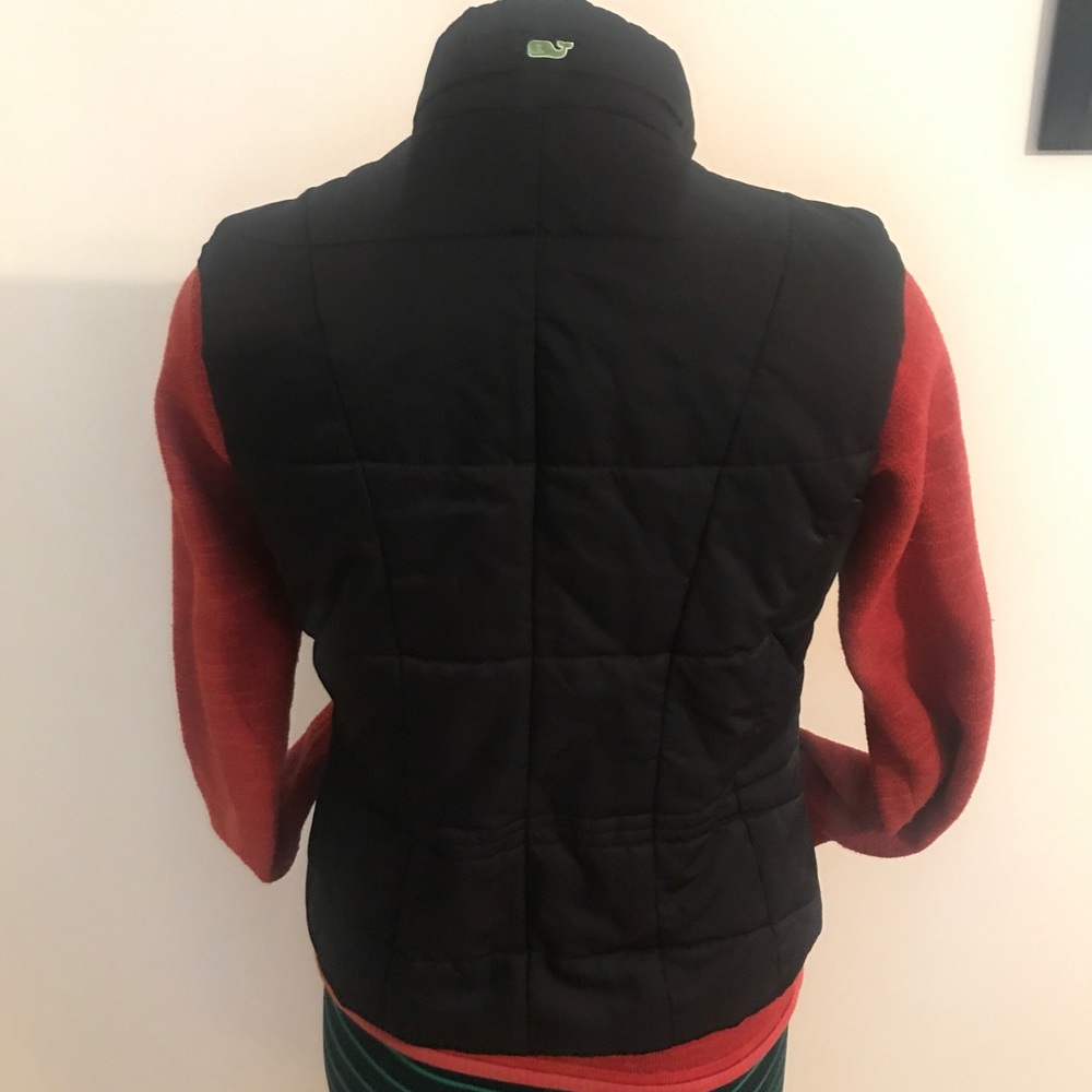 SALE NWOT Vineyard Vines Black Vest Zip & Button